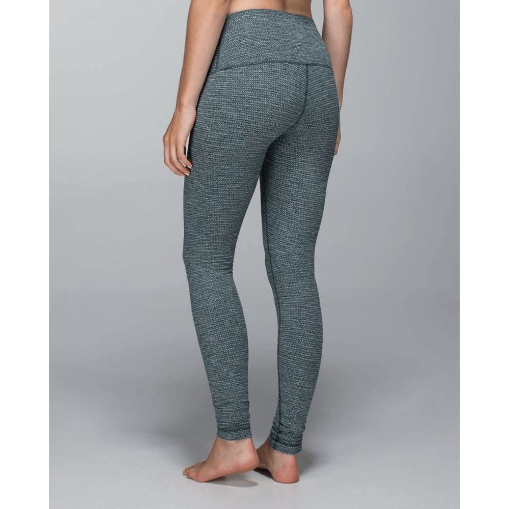 Lululemon Wunder Under Pant (Roll Down) Coco Pique Fuel Green Size 2 - Picture 9 of 9
